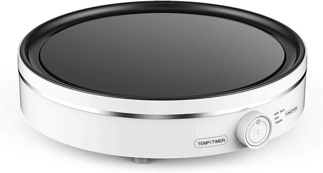  3. Lightweight Varcul Electric Induction Cooktop 