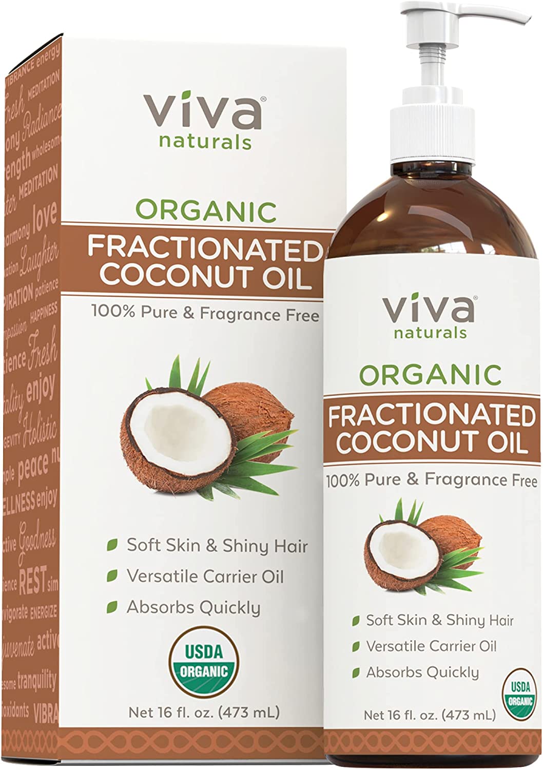  4. Viva Organic Fractionated Coconut Oil 