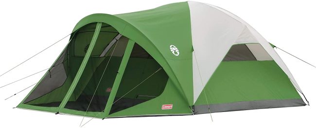  2. Coleman Dome Tent with screen room 