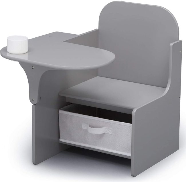  2. Grey Toddler Chair Desk with Rubbish Bin 