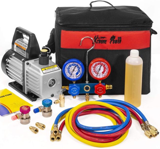  7. Ultimate pressure calculation Xtremepower Air Vacuum Refrigeration Kit 