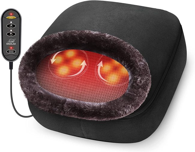  9. Snailax 2-in-1 Shiatsu Foot and Back Massager with Heat 