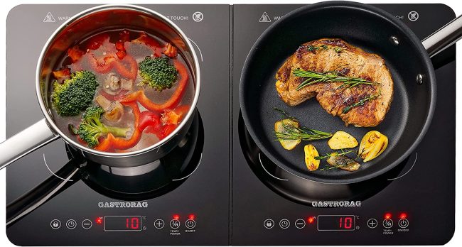  2. Double Heating Zone Gastrorag Induction Cooktop 